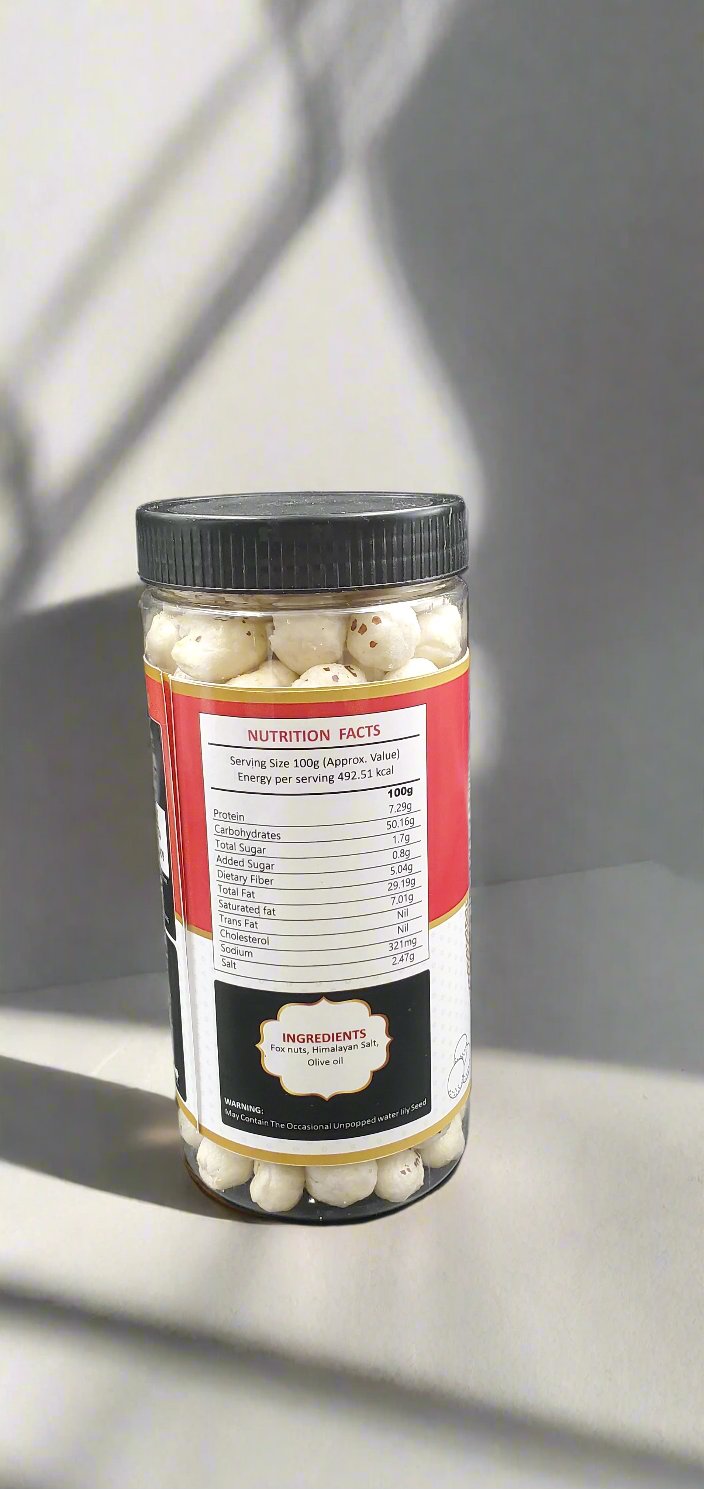 Roasted & Flavoured Makhana Combo (Himalayan Salt & Black Pepper & Salt) | Healthy Party Snacks, Namkeen Flavour for Lotus Seeds Phool Makhana and Puffed Kernels | Tasty & Nutritious | Pack Of 2 | 200gm