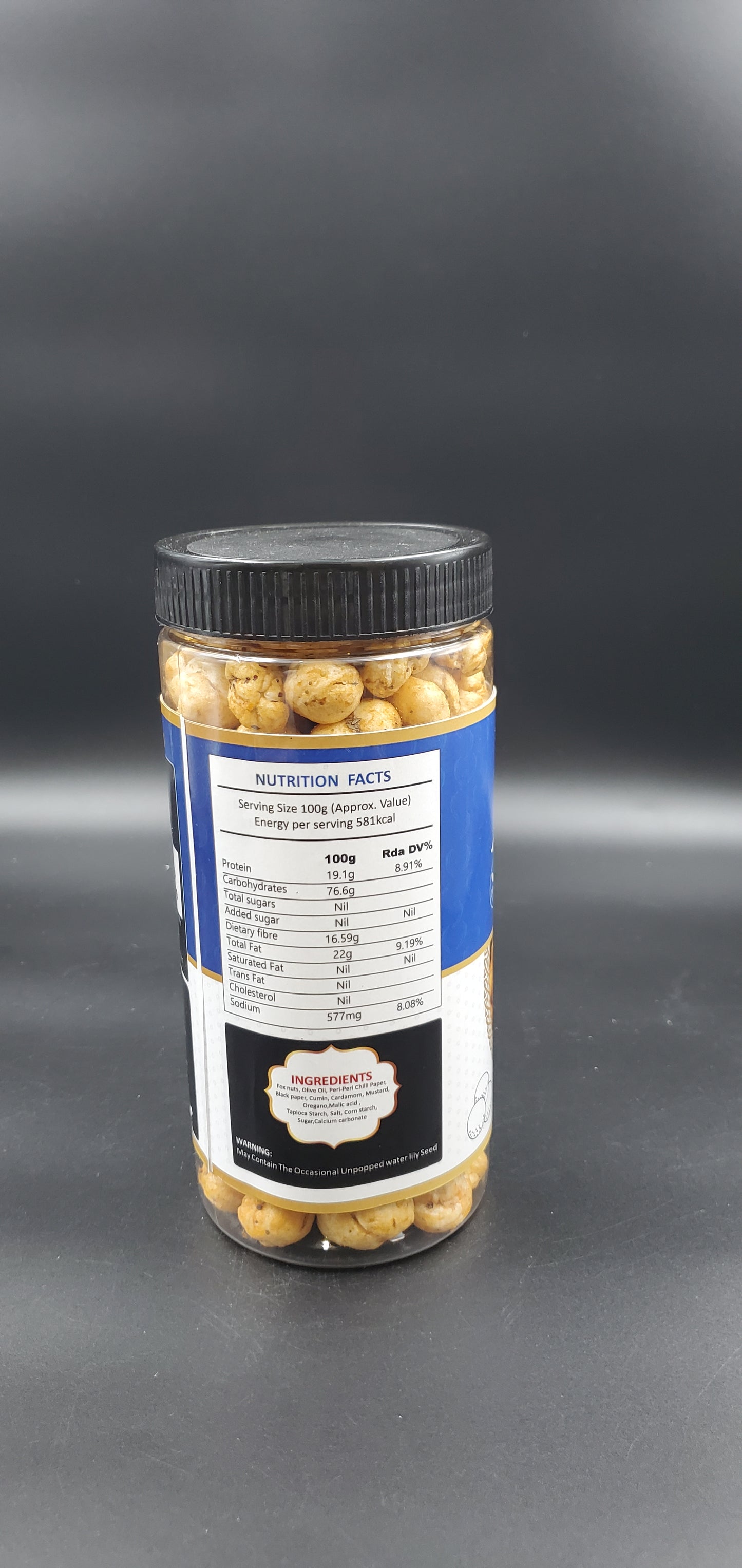 Roasted & Flavoured Makhana Combo (Himalayan Salt & Peri Peri Jain) | Healthy Party Snacks, Namkeen Flavour for Lotus Seeds Phool Makhana and Puffed Kernels | Tasty & Nutritious | Pack Of 2 | 200gm