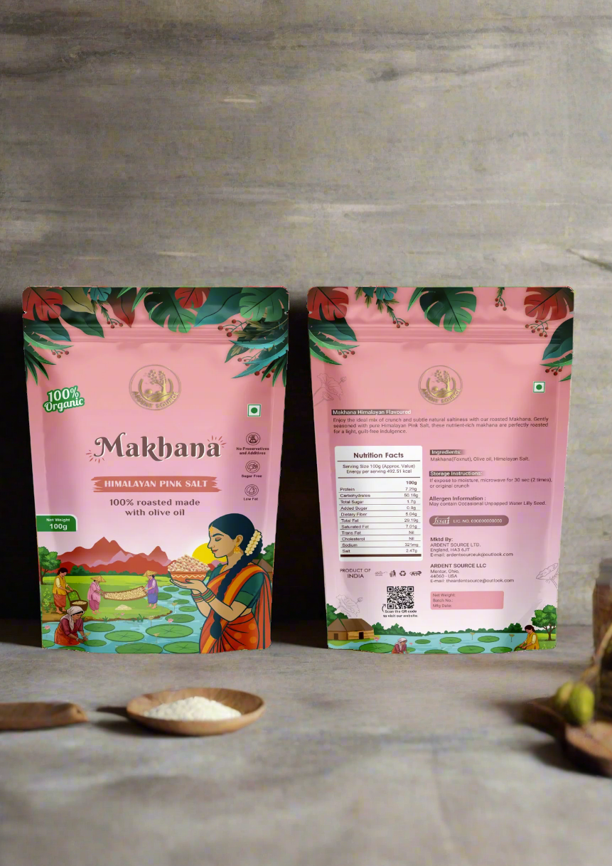 Roasted Makhana (Fox Nuts) – Snack | 100g Healthy Crunch | Ardent Source