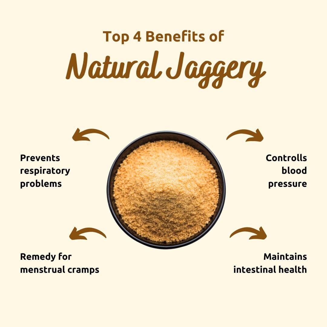Jaggery Powder (250gm) | Specially Formulated | Natural Sweetener | Gur Powder | 100% Pure and Fresh, Unbleached, Chemical-Free Jaggery | Healthy Sugar Substitute