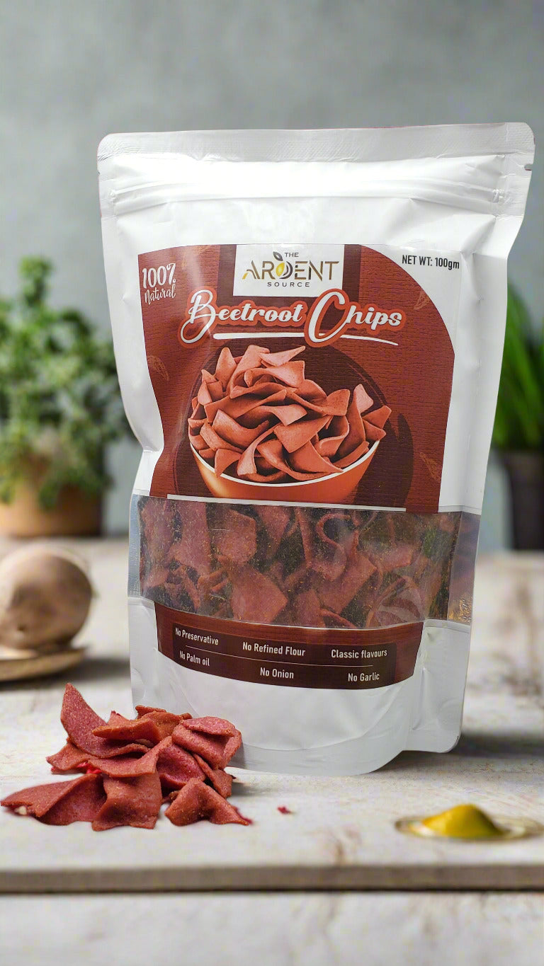 Baked Beetroot Chips | Crispy Beetroot | High Dietary Fiber & Nutrient | Gluten-Free Snacks | High Protein & Fiber | No Maida