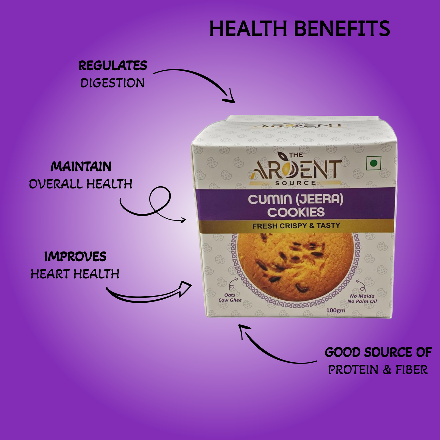 The Ardent Source Cookies 100g Pack of 2