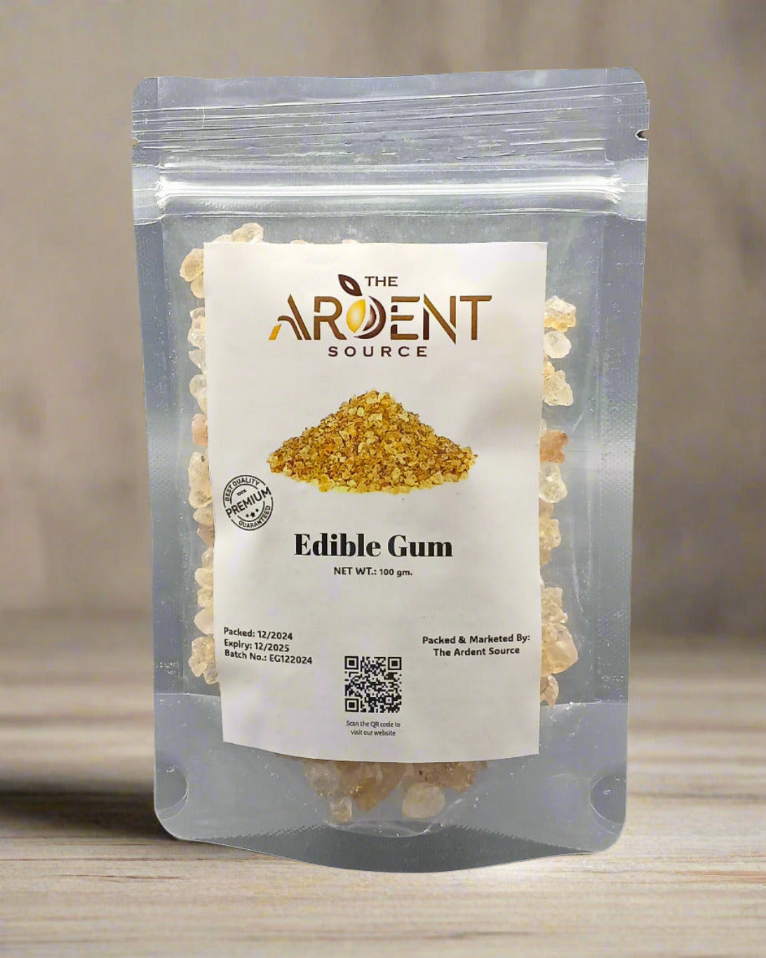 Edible Gum by Ardent Source (100gm) | Goond Katira | Tragacanth Gum | Premium Quality