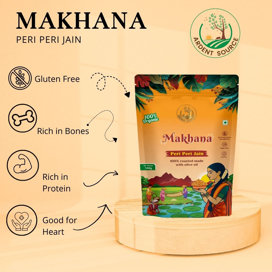 Roasted Makhana (Fox Nuts) – Snack | 100g Healthy Crunch | Ardent Source