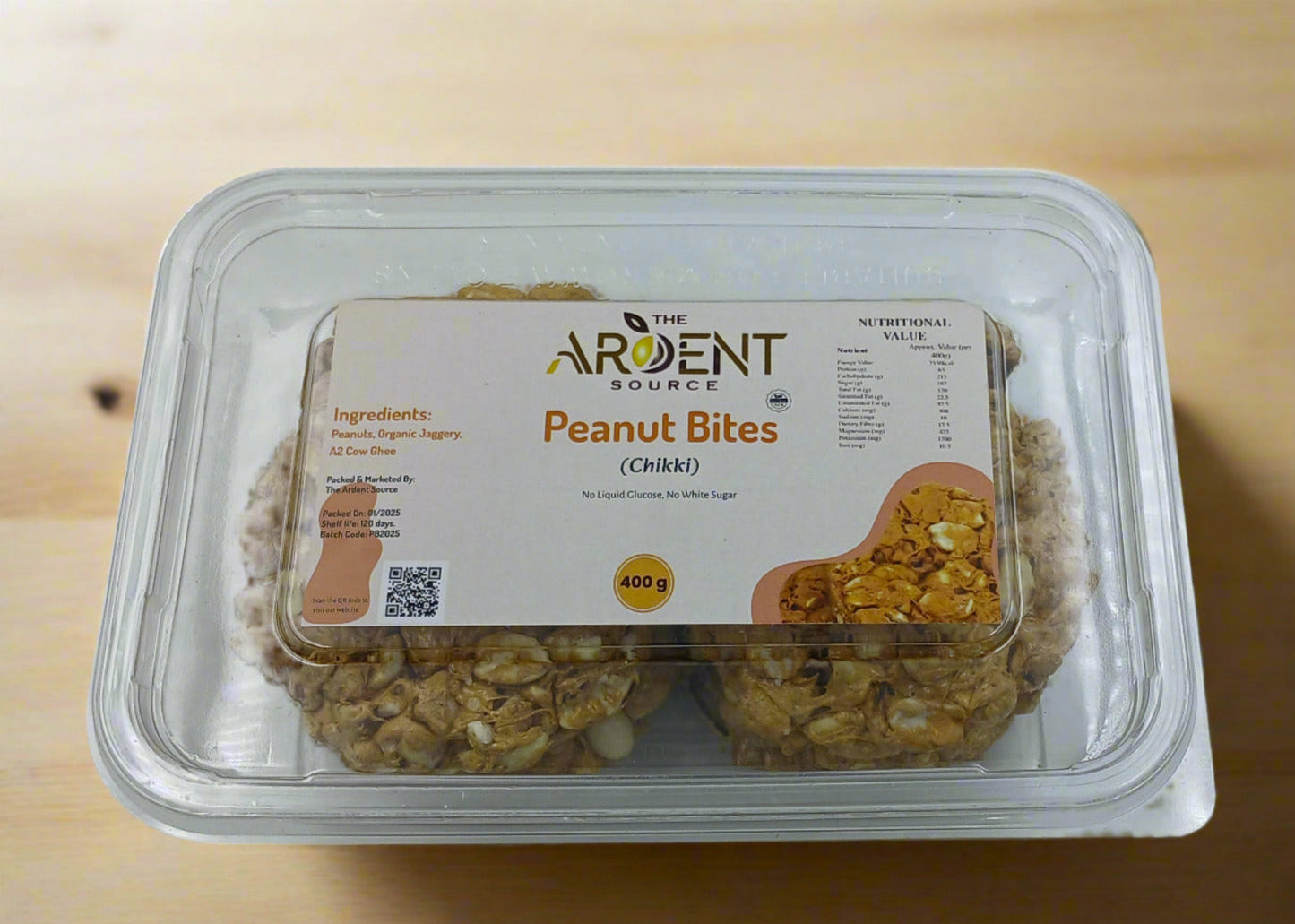 Peanut Chikki by Ardent Source | Peanut Bar, No Added Preservatives and Colours | Sweets | Made with Jaggery