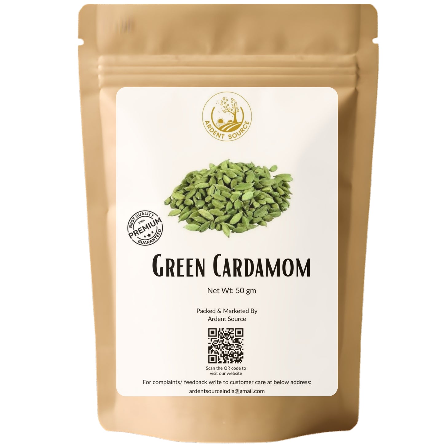 Green Cardamom by Ardent Source (50gm),Hari Elaichi,Chotti Elaichi, Premium Quality,Natural
