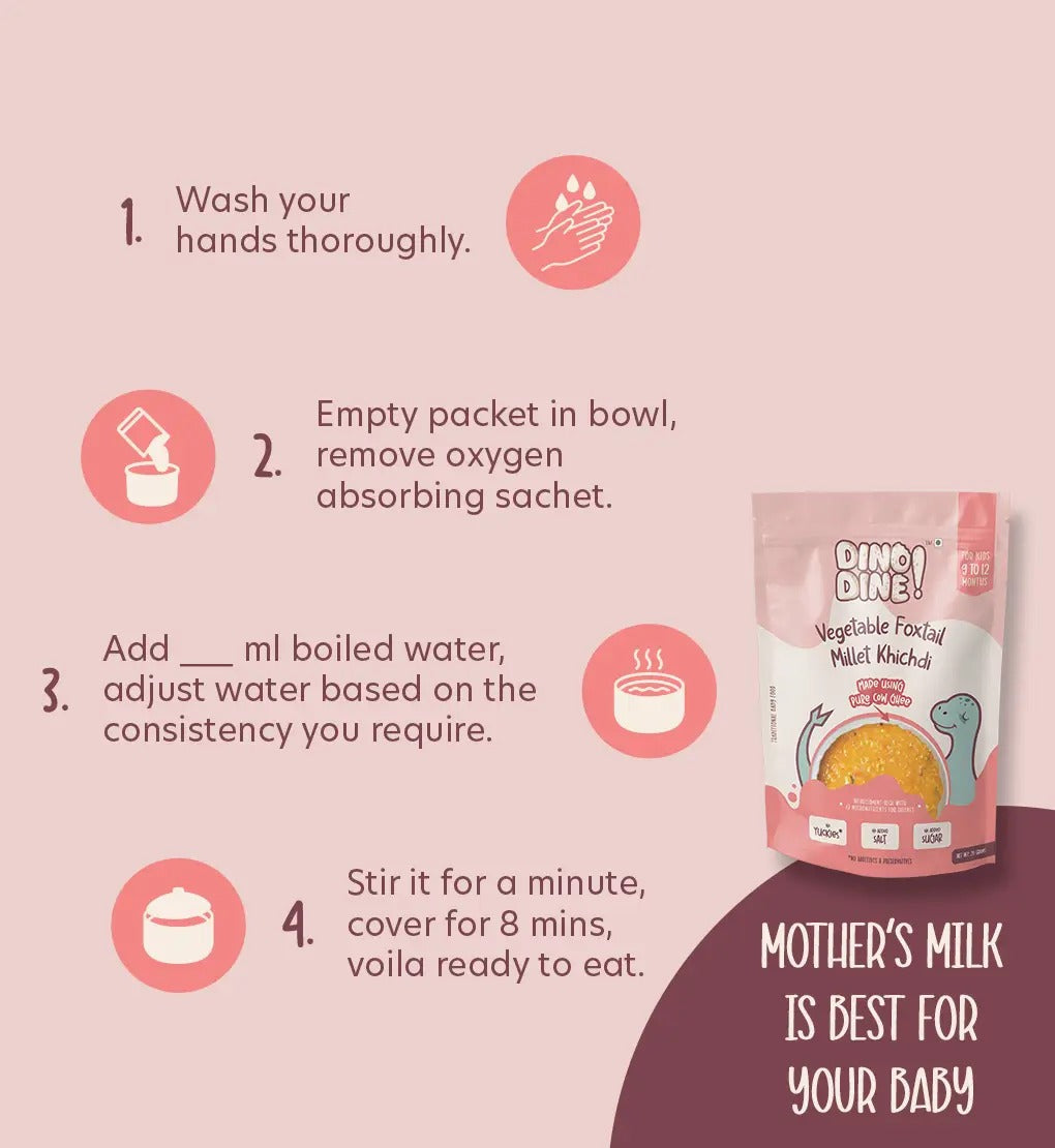 Vegetable Foxtail Millet Khichdi – Traditional Baby Food - 20g