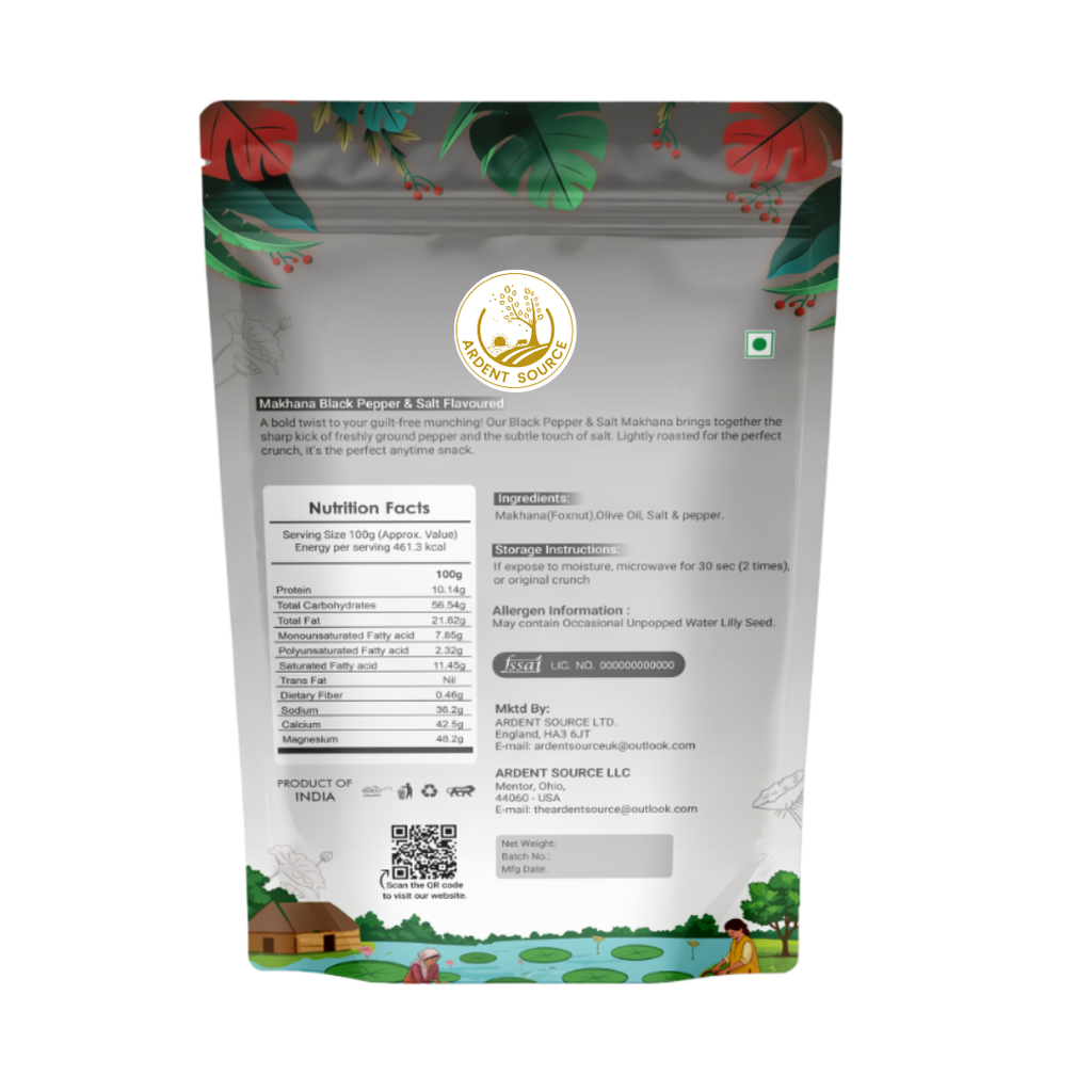 Makhana (Fox Nuts) Variety Pack,Healthy Party Snacks, Namkeen Flavour for Lotus Seeds Phool Makhana and Puffed Kernels, Tasty & Nutritious, Pack Of 4 | 400gm