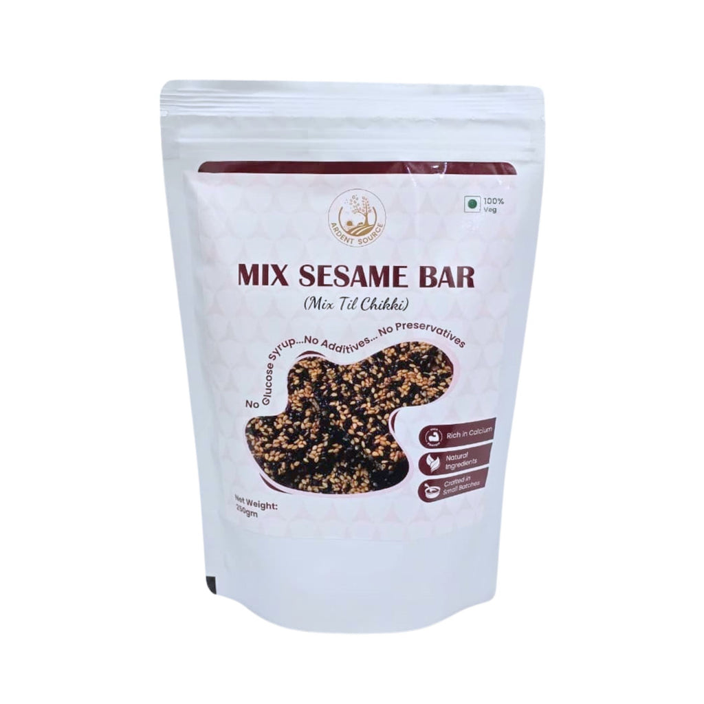 Healthy Mix Sesame Bar,White & Black Til Chikki- 250gm
