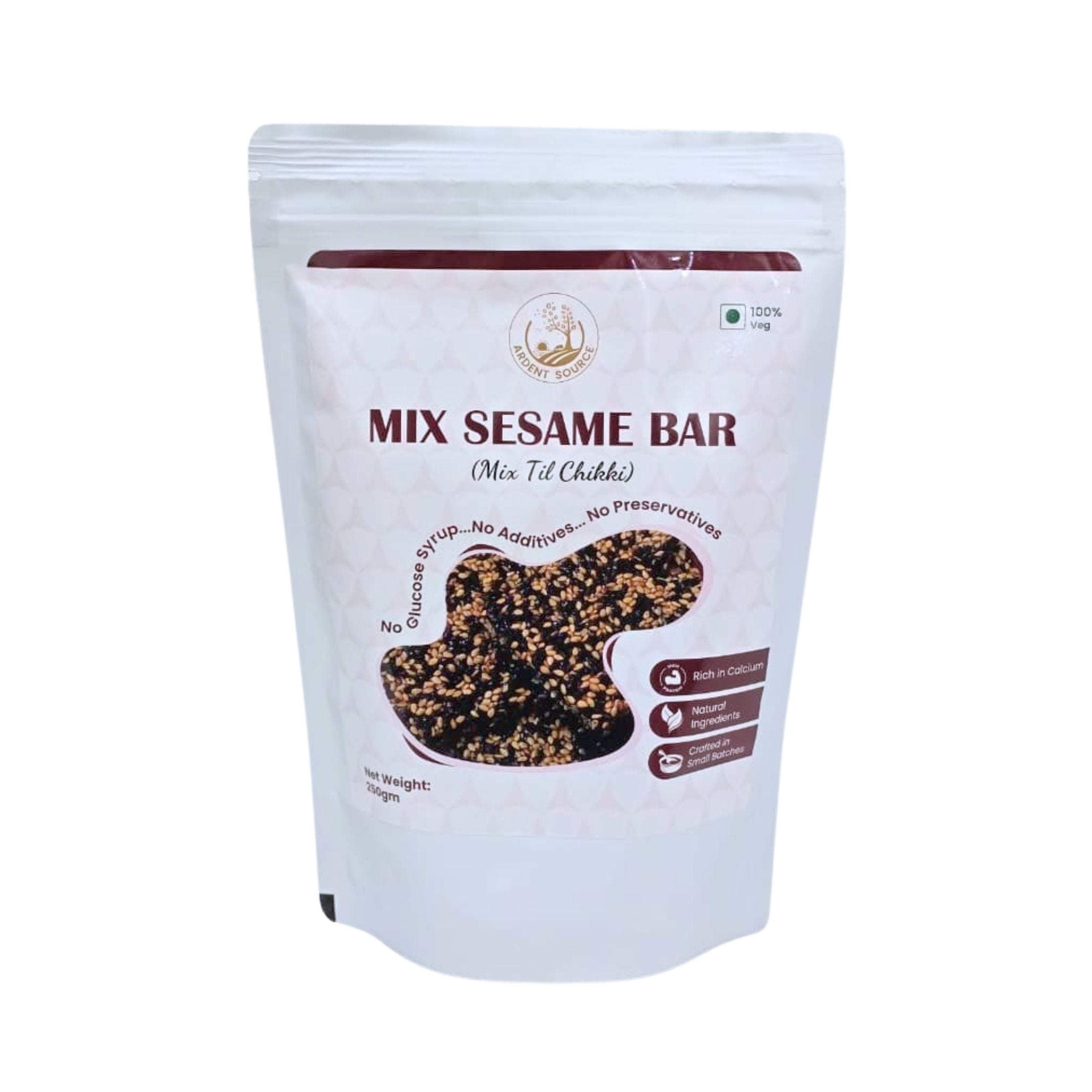 Healthy Mix Sesame Bar,White & Black Til Chikki- 250gm