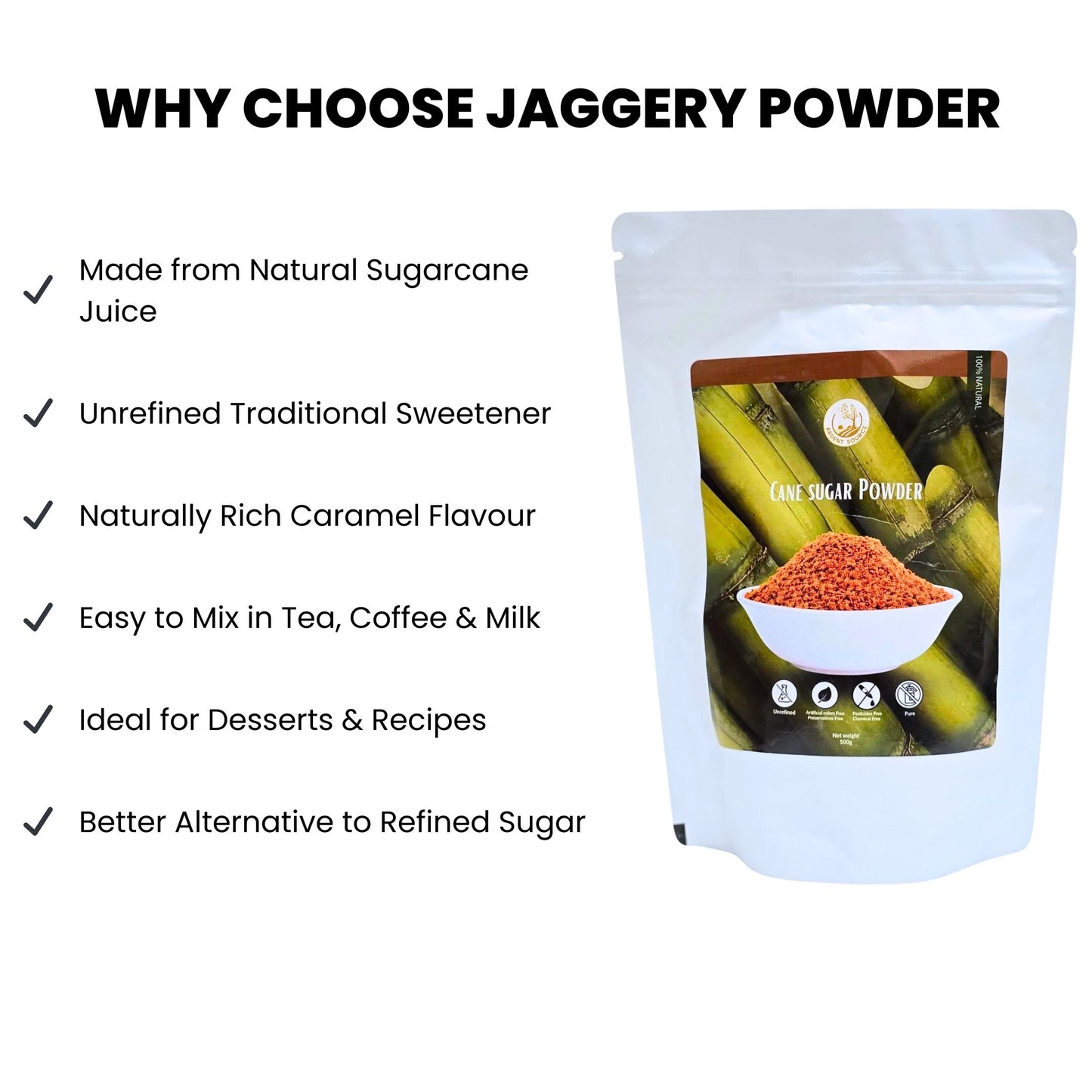 Natural Jaggery (Gur) – Pure Cane Jaggery,Chemical Free, Healthy Sugar Alternative , Sweetener