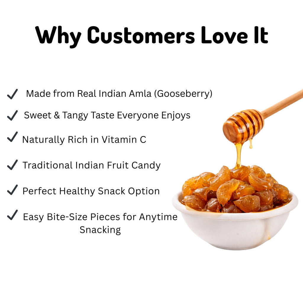 Honey Amla Candy 100g – Sweet & Tangy Indian Gooseberry