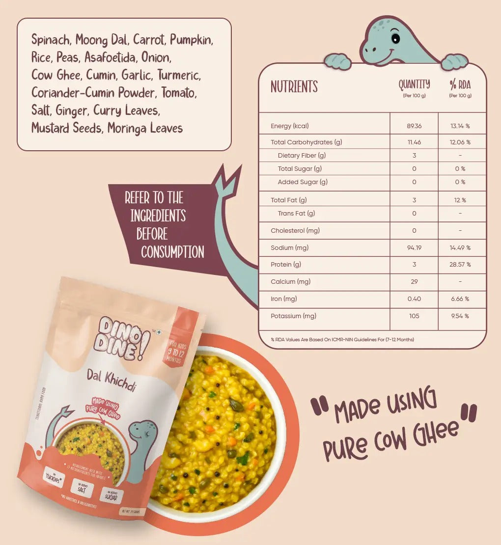 Dal Khichdi - Traditional Baby food - 20g