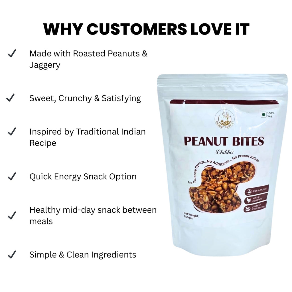 Peanut Chikki Made with Jaggery,Crunchy Jaggery Peanut Brittle, 250gm