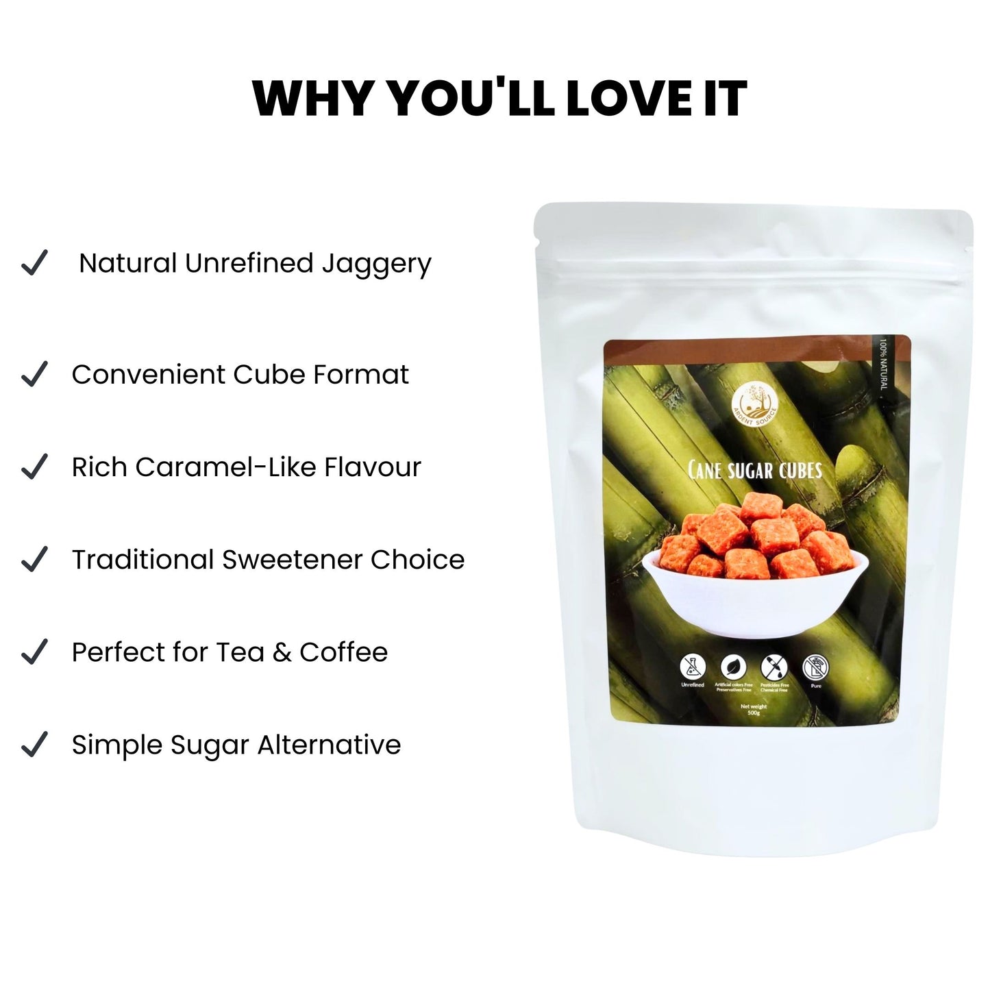 Natural Jaggery (Gur) – Pure Cane Jaggery,Chemical Free, Healthy Sugar Alternative , Sweetener