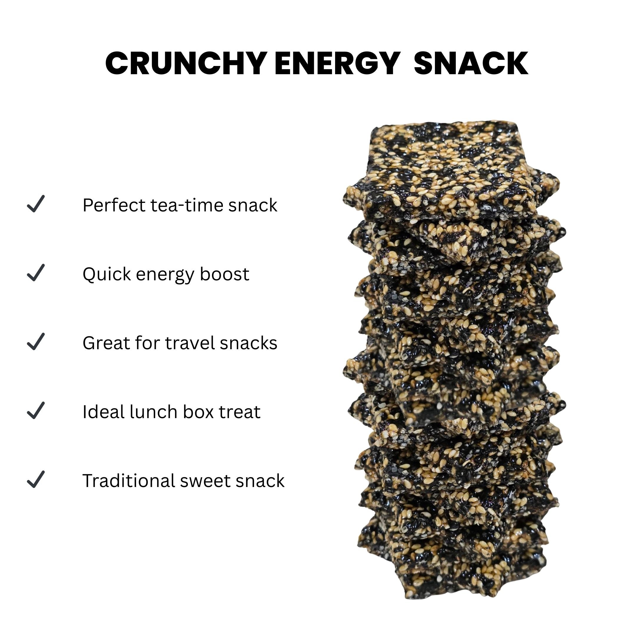 Healthy Mix Sesame Bar,White & Black Til Chikki- 250gm
