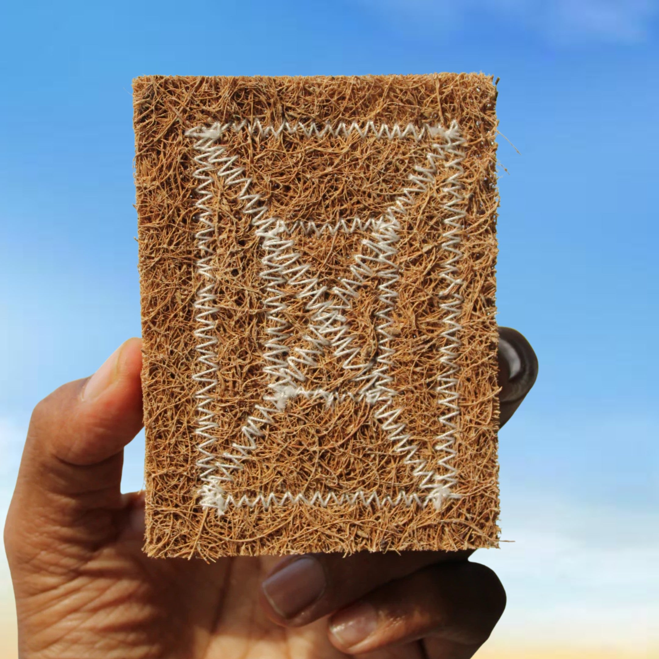 Coconut Coir Scrubber, Eco-Friendly Kitchen Cleaning Scrub (Pack of 2)-10units