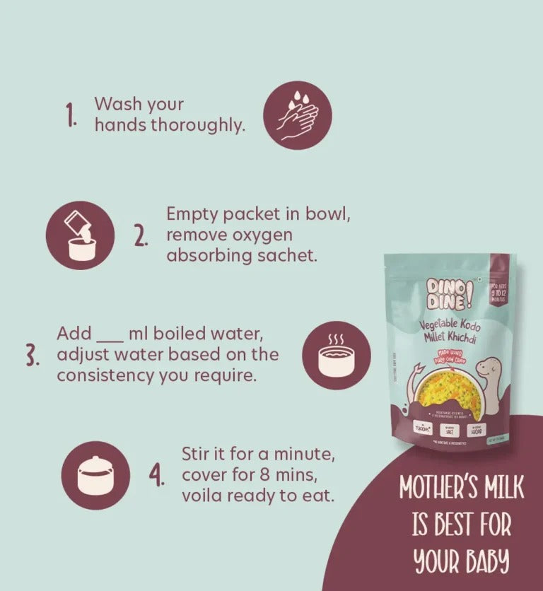 Vegetable Kodo Millet Khichdi – Traditional Baby Food - 20g