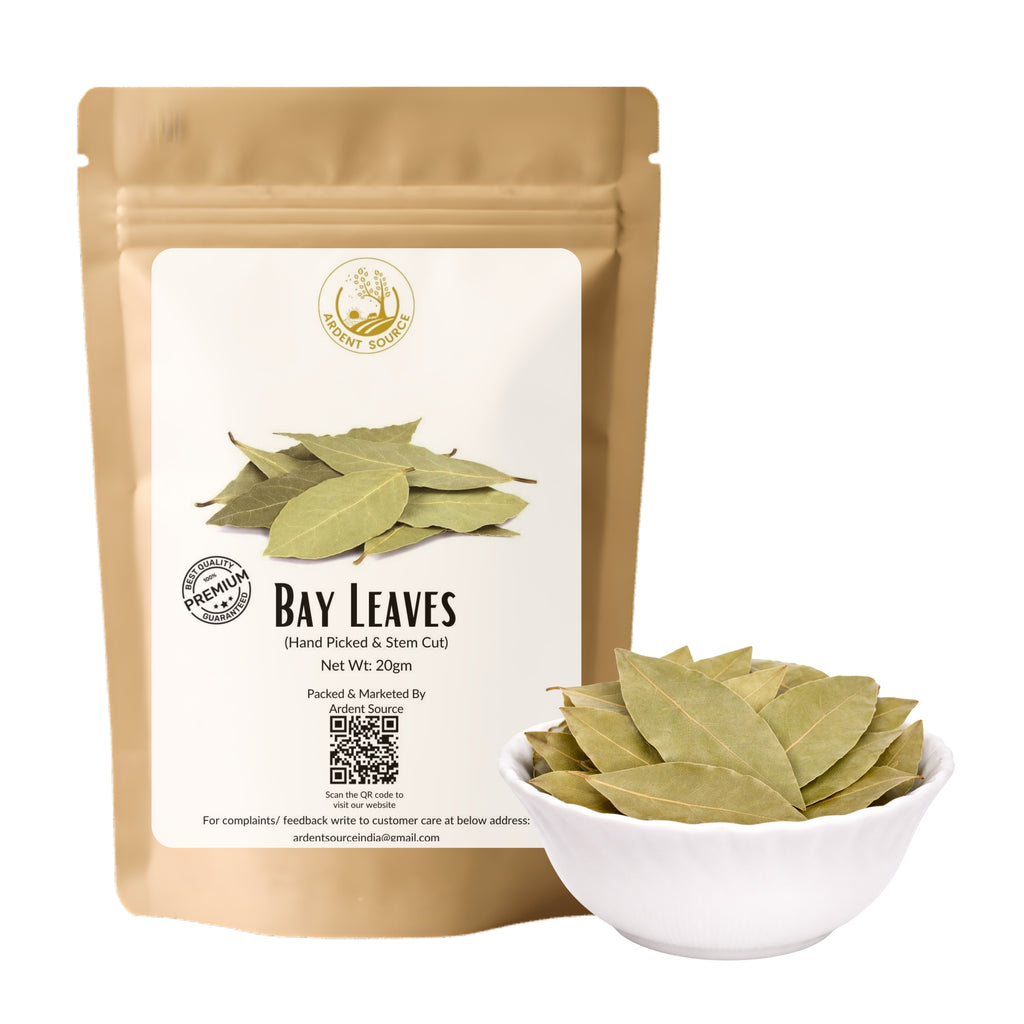 Bay Leaves by Ardent Source (20gm) Pack of 2, Premium Quality,Whole Dried Bay Leaves,Hand Picked, Stem-Cut
