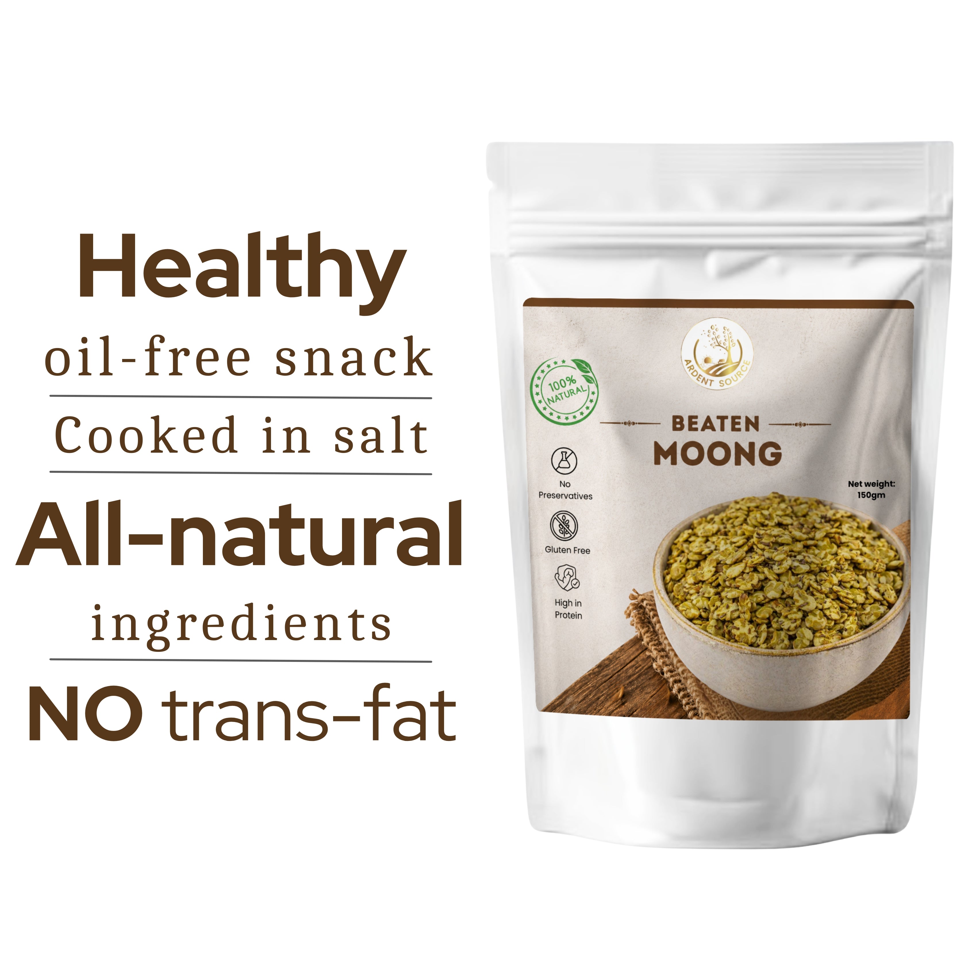 Roasted Moong Jor (Beaten Moong) – 150g