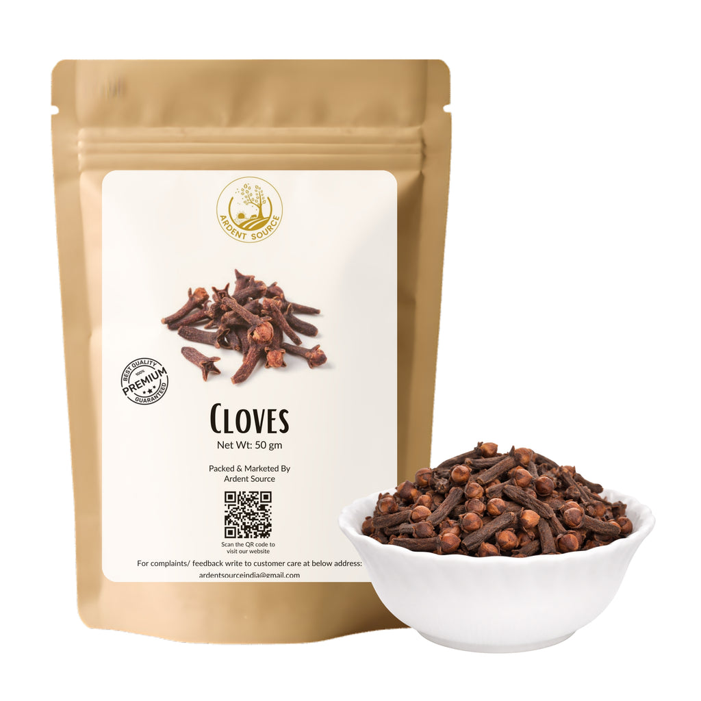 Cloves Whole by Ardent Source, Premium Quality, Whole Cloves, Gluten-free -50gm