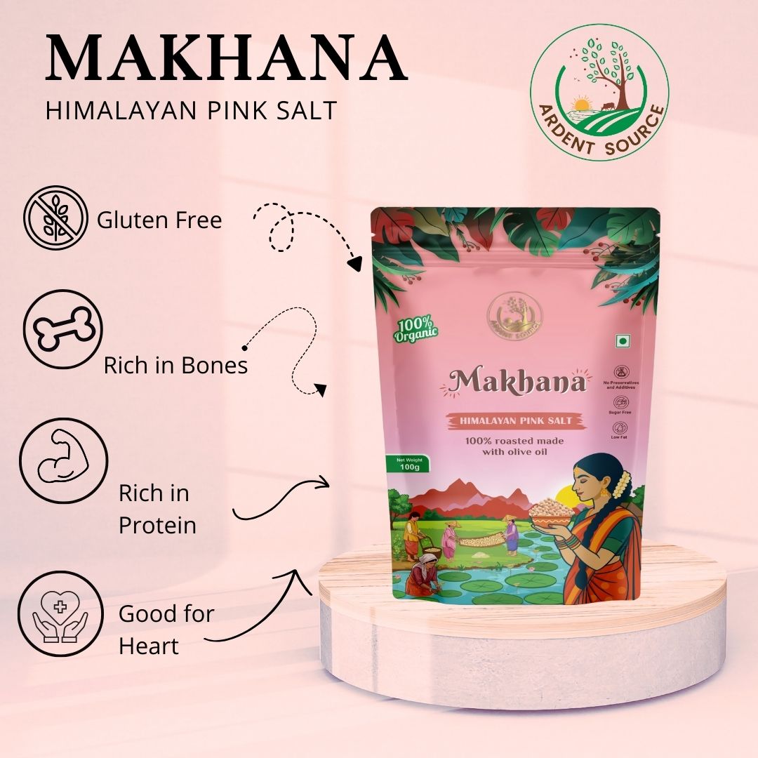 Roasted Makhana (Fox Nuts) – Snack | 100g Healthy Crunch | Ardent Source