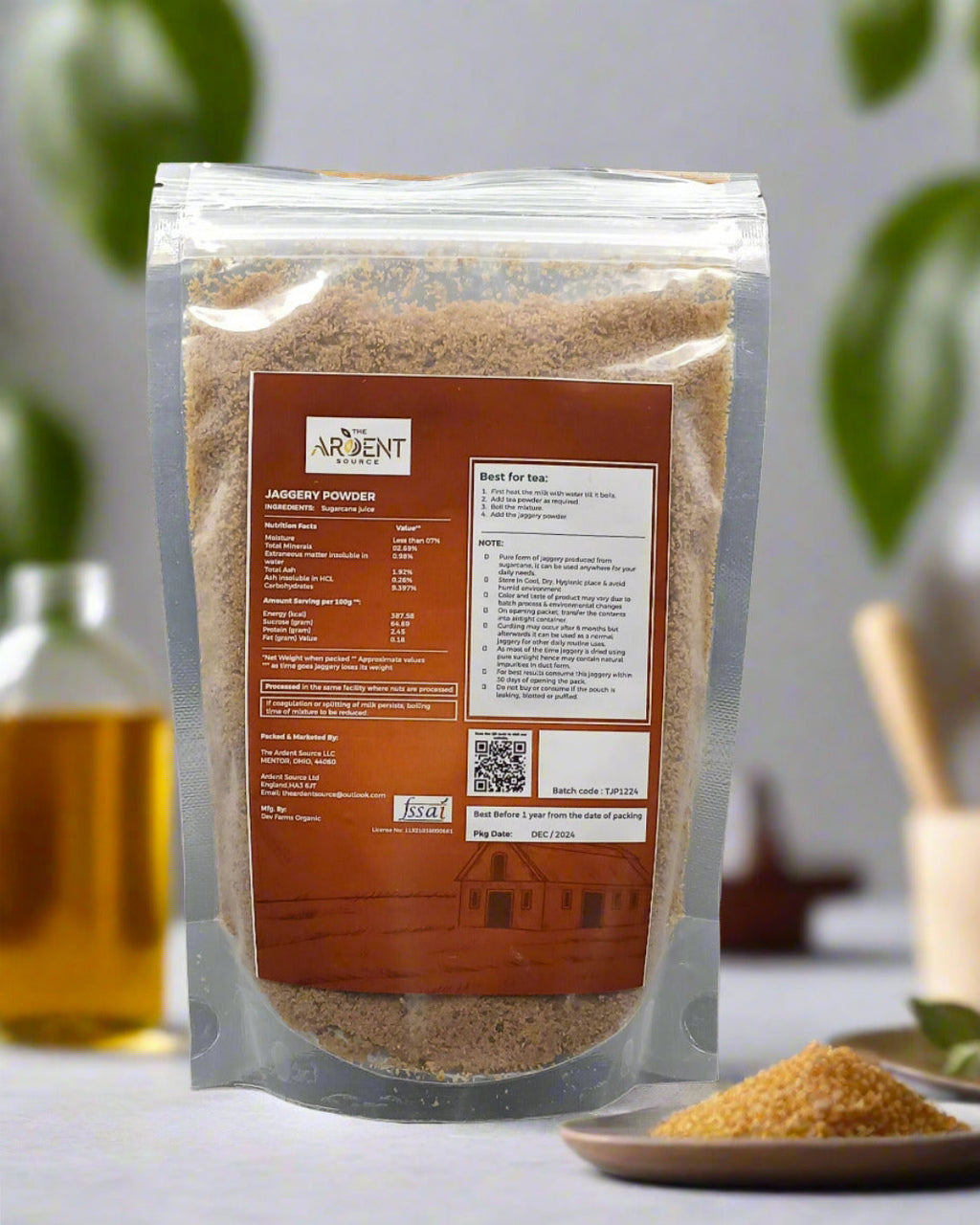 Jaggery Powder (250gm), Gur Powder, Chemical-Free Jaggery
