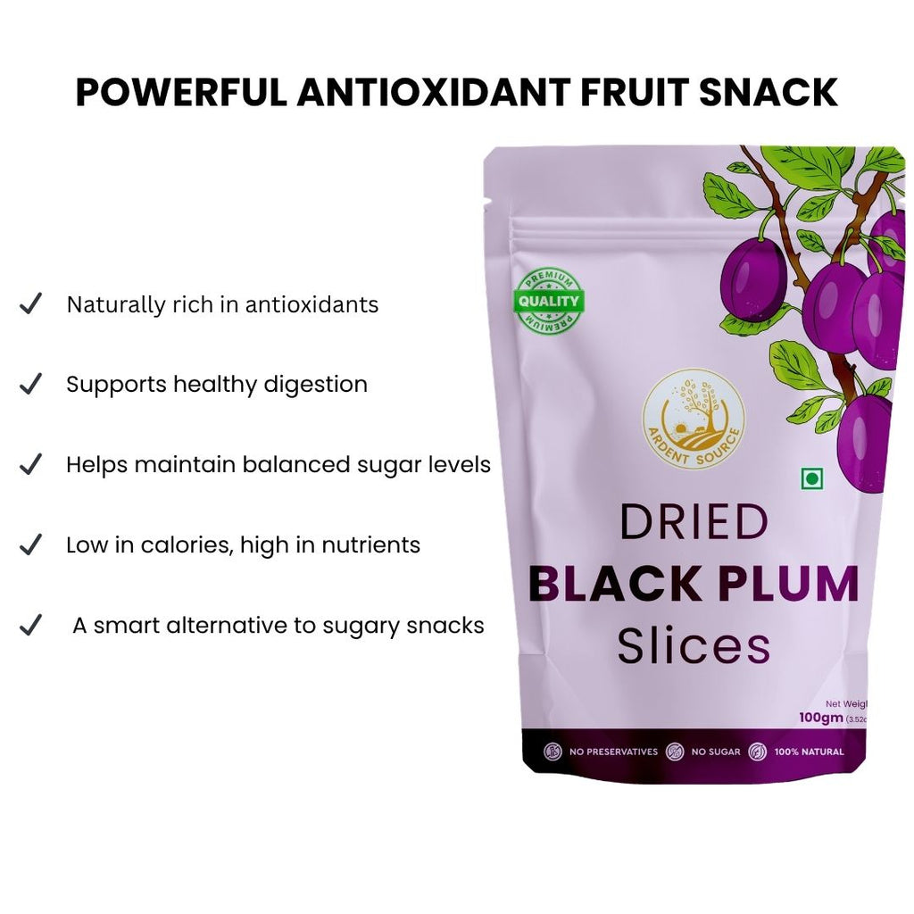 Natural Dried Jamun Slices – 100g