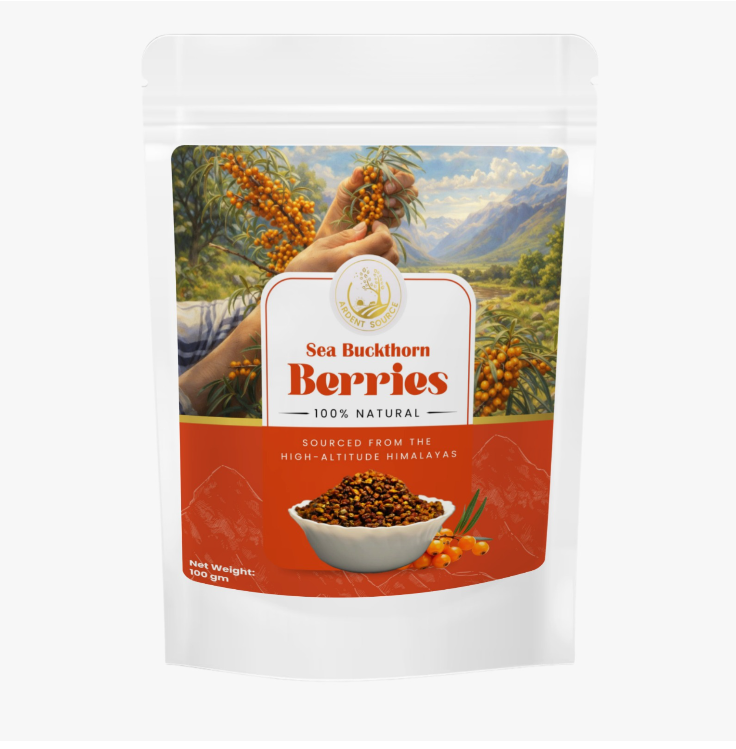 Dried Sea Buckthorn Berries 100g- Unsweetened Whole Berries