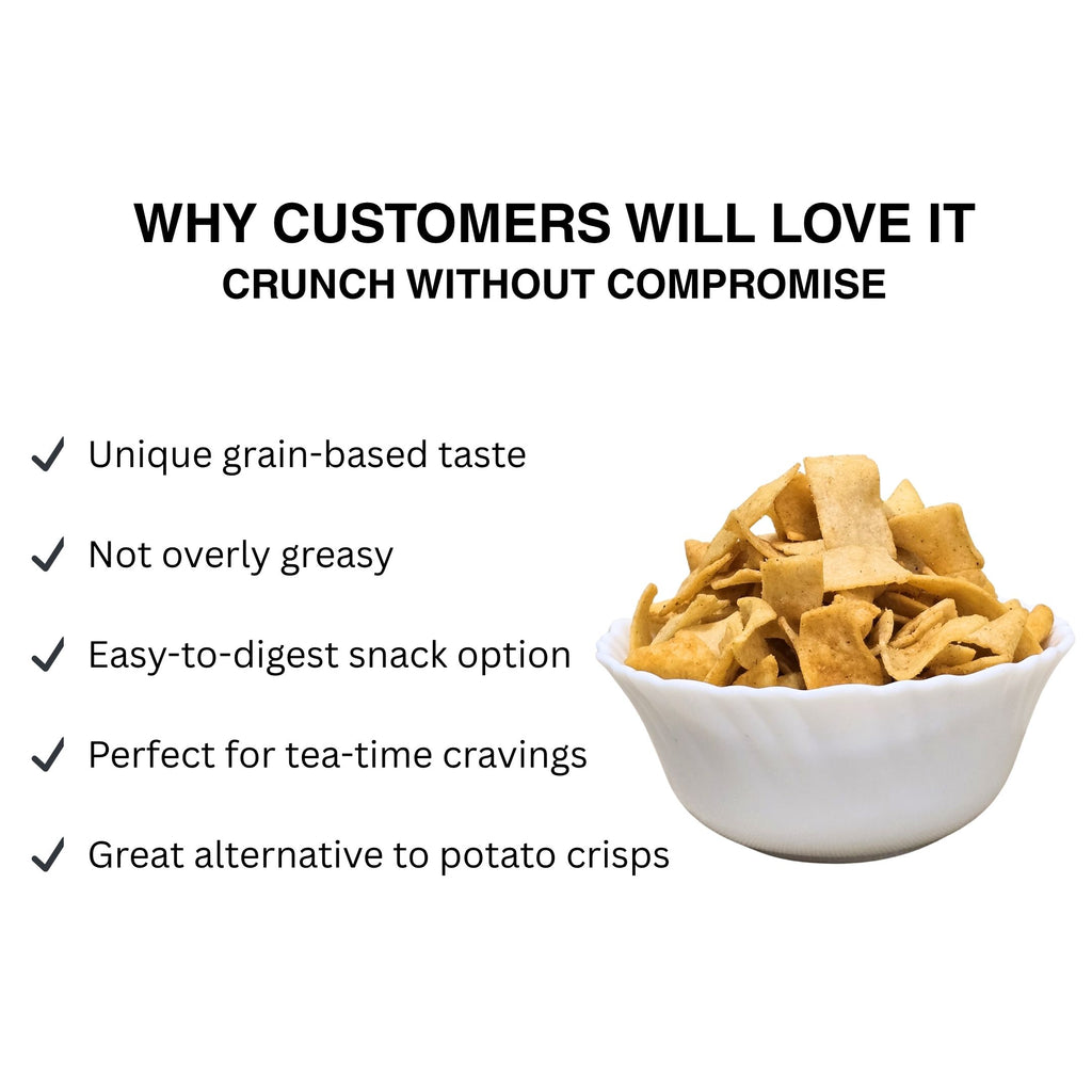 Baked Sorghum (Jowar) Chips (Crisps)Vacuum Cooked