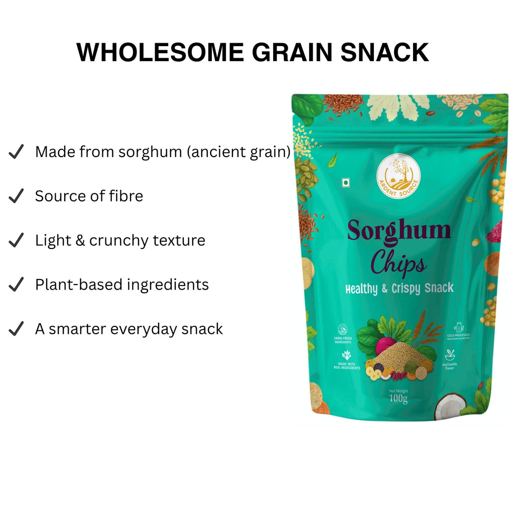 Baked Sorghum (Jowar) Chips (Crisps)Vacuum Cooked