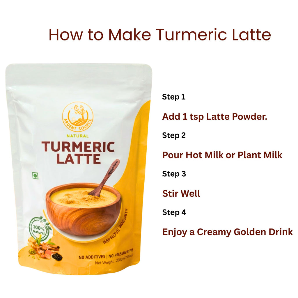 Turmeric Latte 200g (7.05 oz) – Golden Milk Powder, Natural Haldi Latte Mix