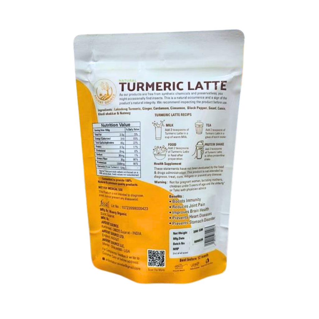 Turmeric Latte 200g (7.05 oz) – Golden Milk Powder, Natural Haldi Latte Mix