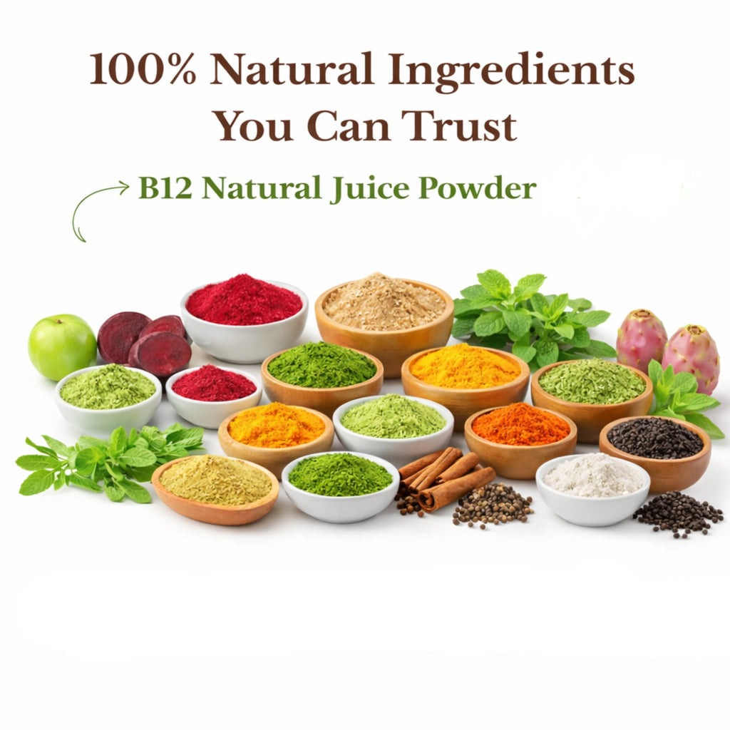 Vitamin B12 Natural Juice Powder  Herbal Wellness Drink Sachets (30 sachets)