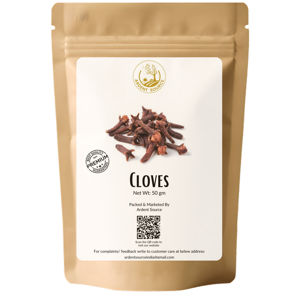 Cloves Whole by Ardent Source, Premium Quality, Whole Cloves, Gluten-free -50gm