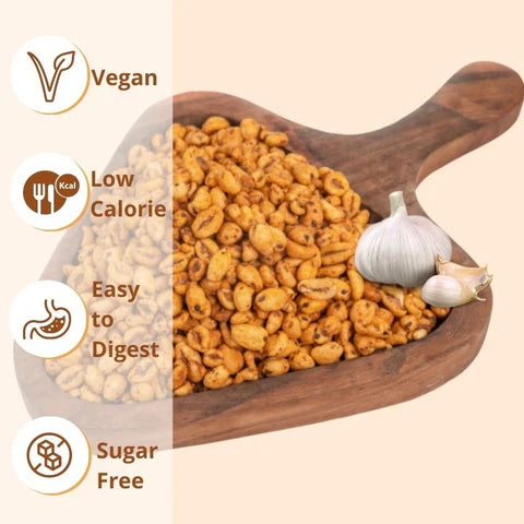Wheat Puff by Ardent Source | Masala 150 G | Garlic 150 G| Weight Loss | Oil Free | Roasted