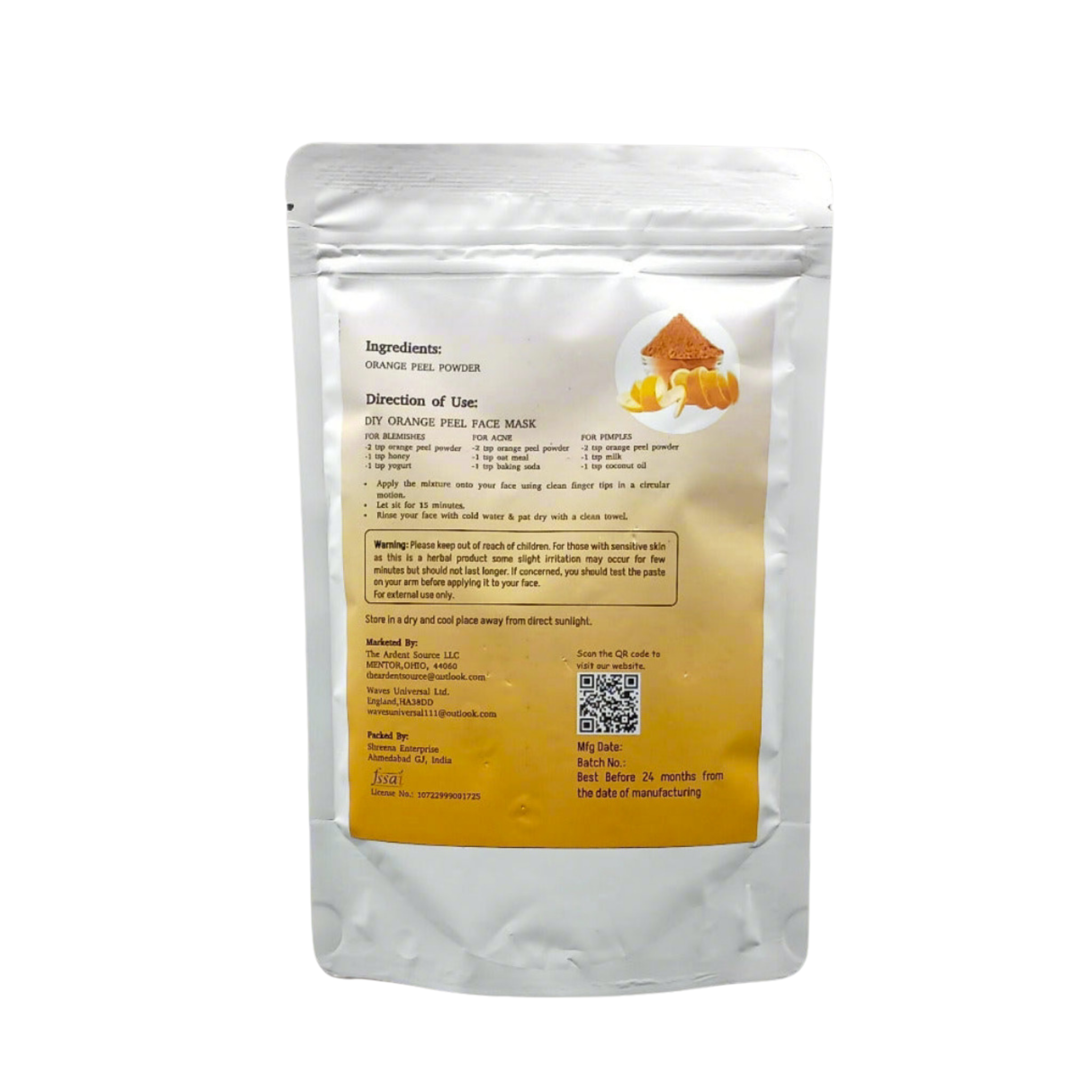 ORANGE PEEL POWDER 100 GRAM