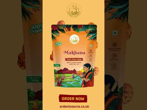 Roasted Makhana (Fox Nuts) - Healthy Snacks, Low-Calorie, High-Protein Makhana Snacks, Gluten-Free Makhana: Natural Superfood Snack | 100gm