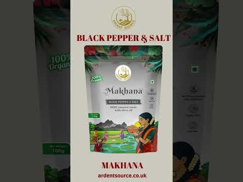 Roasted Makhana (Fox Nuts) - Healthy Snacks, Low-Calorie, High-Protein Makhana Snacks, Gluten-Free Makhana: Natural Superfood Snack | 100gm