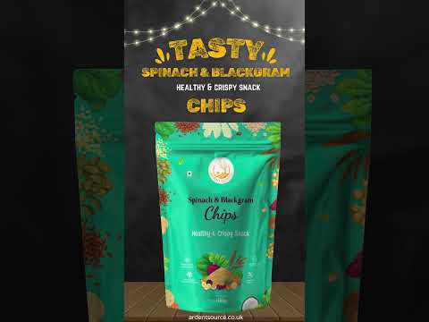 Baked Spinach & Black-gram Chips (Crisps), Vacuum Cooked