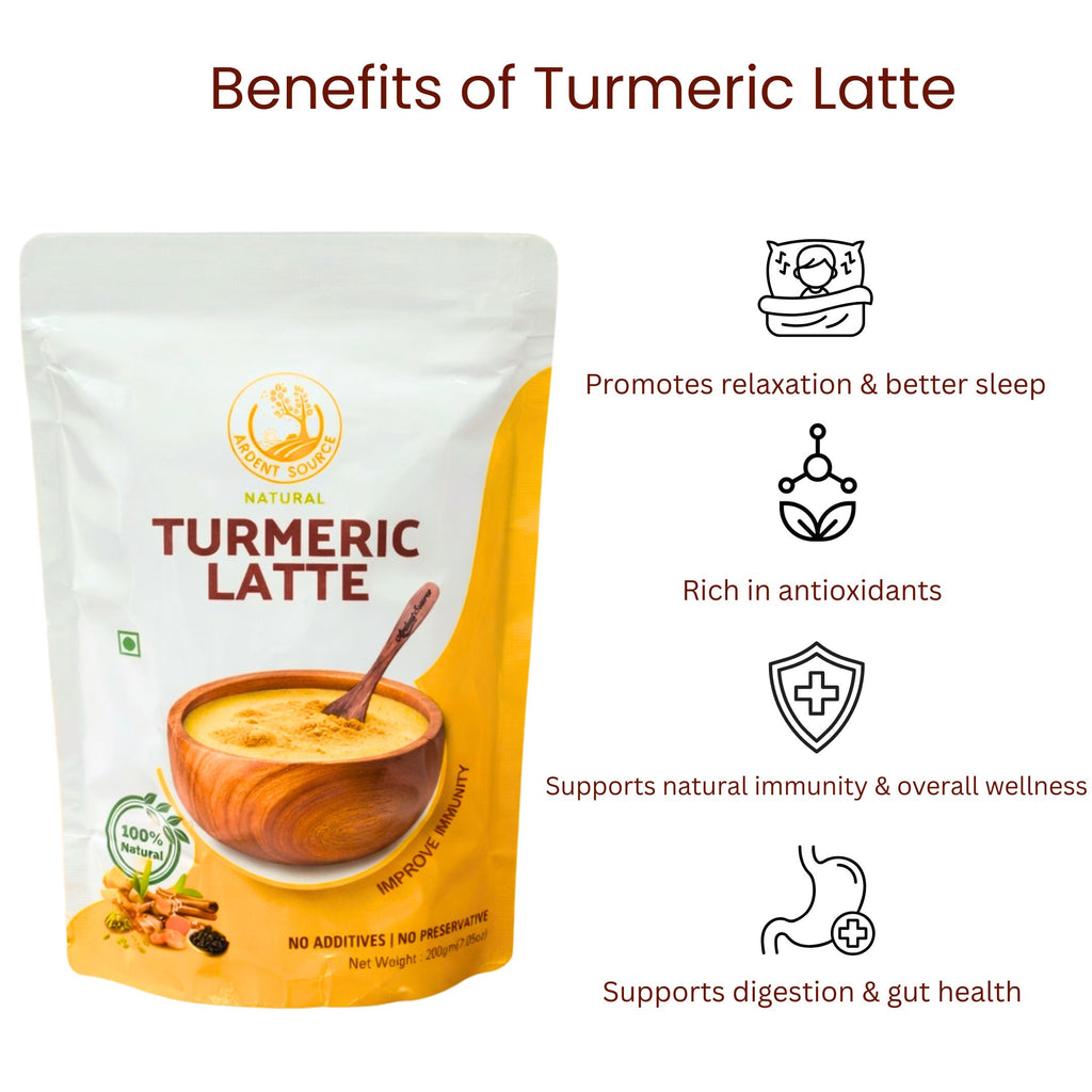 Turmeric Latte 200g (7.05 oz) – Golden Milk Powder, Natural Haldi Latte Mix